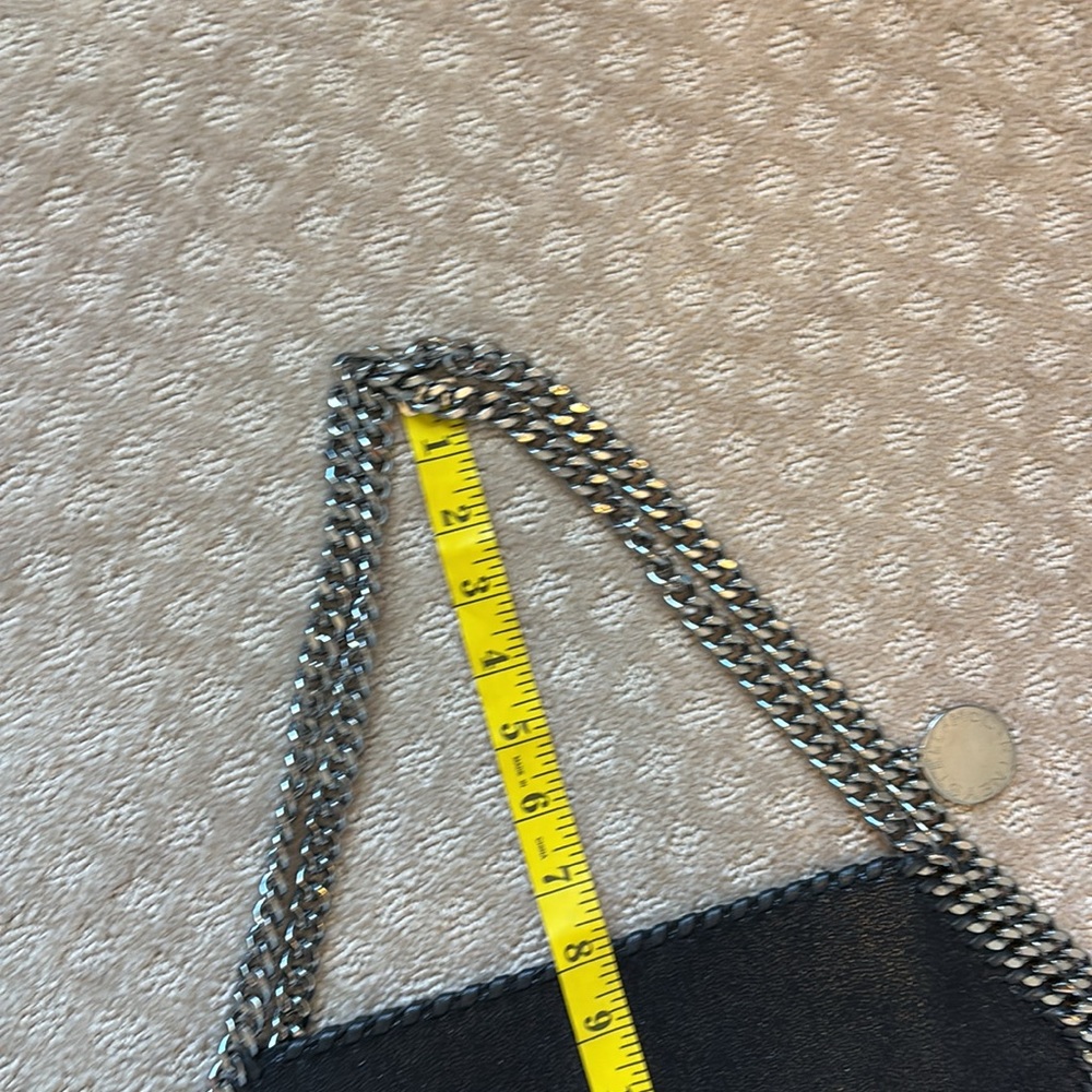 Stella McCartney Falabella Black Suede Shoulder Tote - Picture 9 of 14